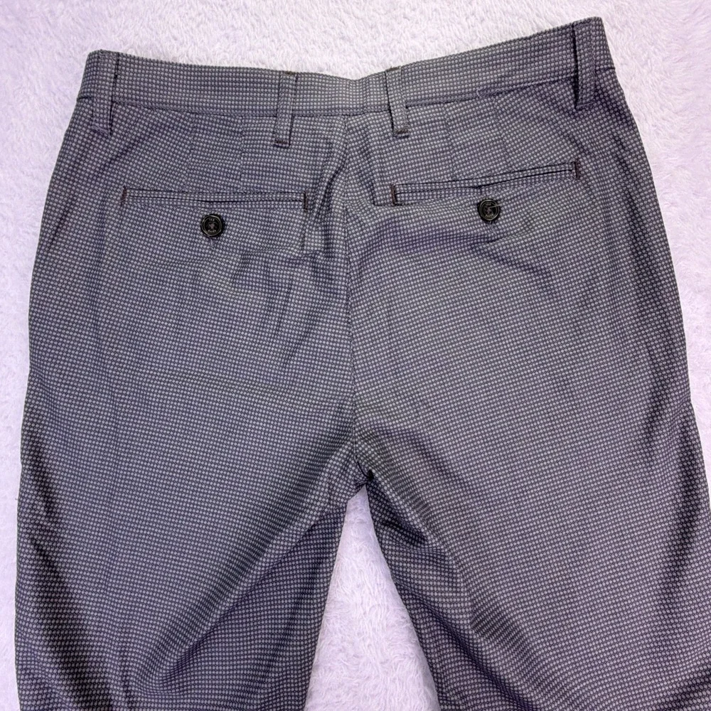 NEW Ted Baker Sparkman Trousers Blue & White Houndstooth Mens 30R (30x32) NWT ✅